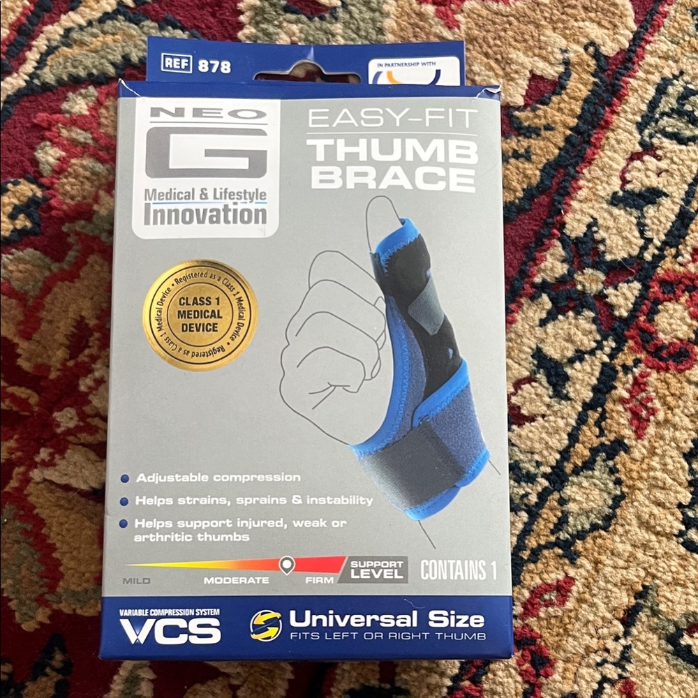 Easy-Fit Thumb Brace - Blue/Black